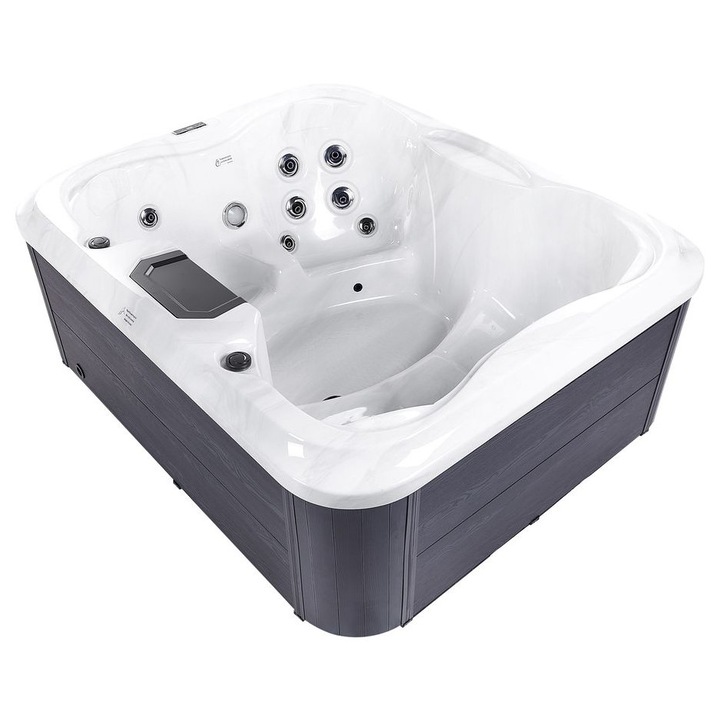 Jacuzzi exterior cu LED Arcelia Alb