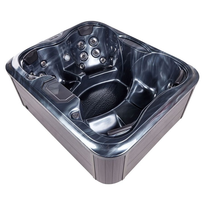 Jacuzzi exterior cu LED Arcelia Gri