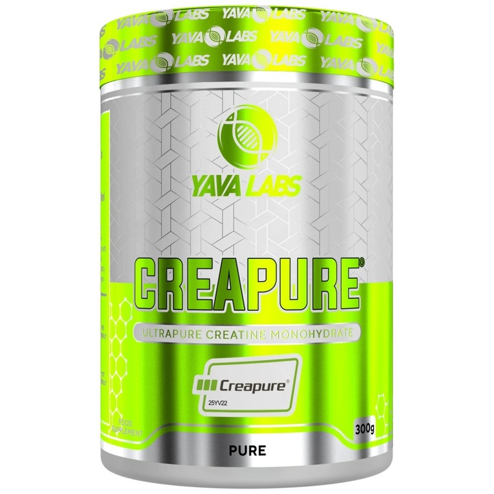 Yava Labs creaPURE Mikronizált Kreatin étrend-kiegészítő, Ízesítetlen, 300 gramm