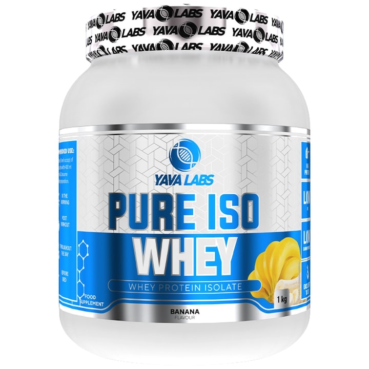 Étrend-kiegészítő Yava Labs Pure Iso Whey 100% Whey Isolate, Csokoládé - Toffee, 1000 gramm