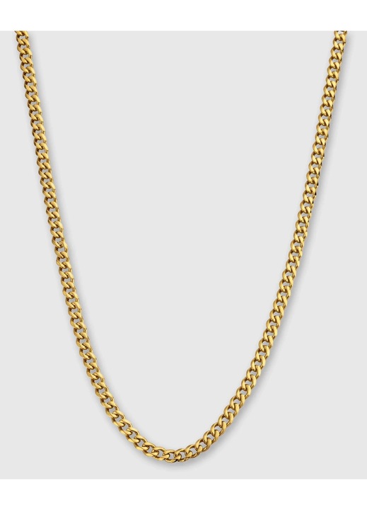 Cuban Chain 4mm, Auriu, 55 CM