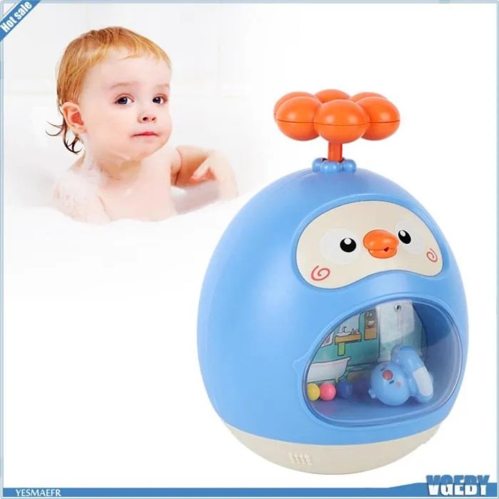 Kék kacsa fürdőjáték, állat design, 360°-os forgatás
