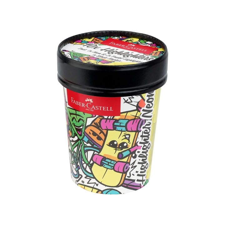 Faber-Castell szövegkiemelő, 1546, Ice Cream, neon színek, 10 darab
