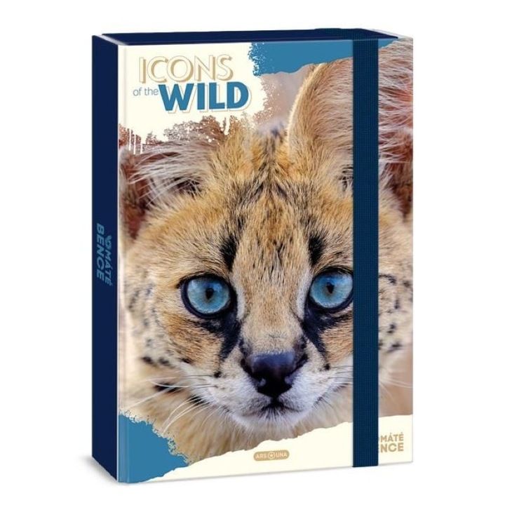 Кутия с ластик А4 Ars Una Icons of the Wild - Serval