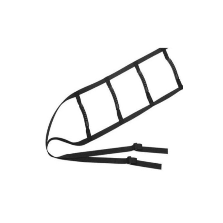 Scara de pat reglabila, franghie de ajutor pentru scara de pat din nailon cu 4 manere antiderapante pentru varstnici, raniti, insarcinate si persoane cu dizabilitati, 200 × 22 cm