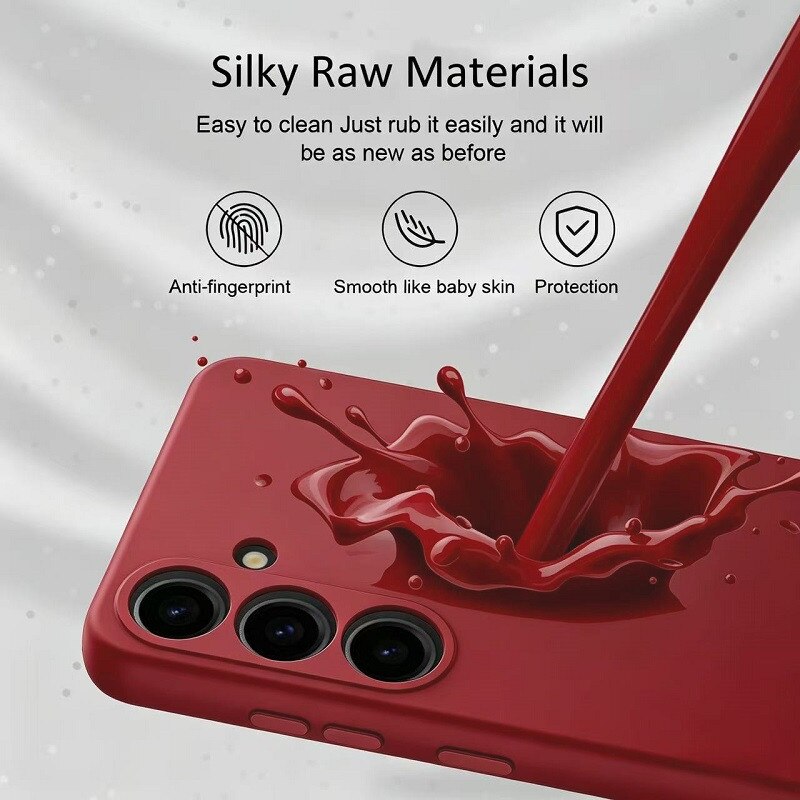 Husa pentru Samsung Galaxy A27 OEMG® Silicon case, protectie militara, interior din microfibra-Rosu corai