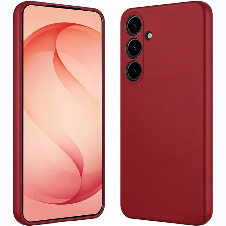Husa pentru Samsung Galaxy A27 OEMG® Silicon case, protectie militara, interior din microfibra-Rosu corai