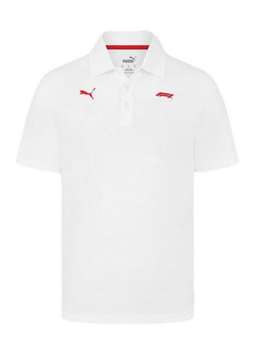 PUMA X F1 pamut bluz Formula 1 logoval FEHER, Fehér