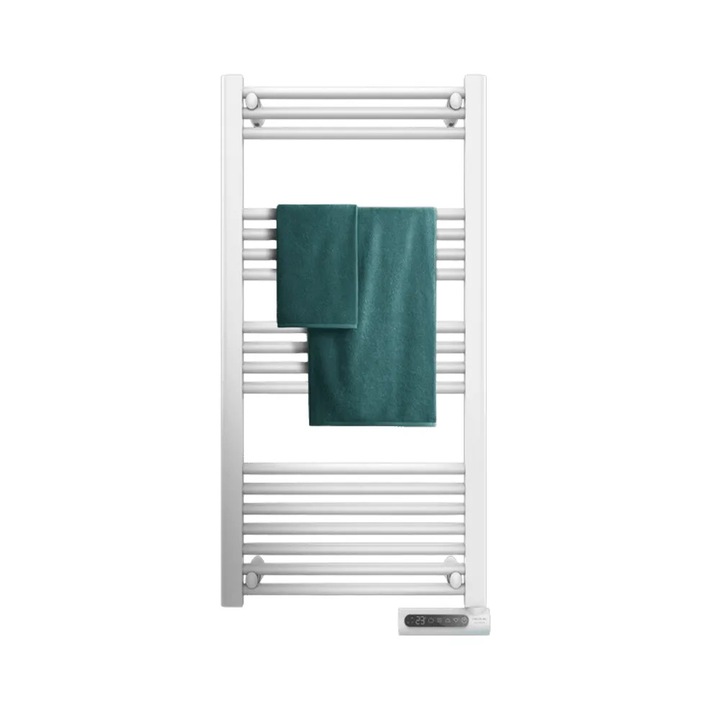 Calorifer/radiator electric pentru baie, Cecotec, Ready Warm 9200, temperatura reglabila 10°C – 35°C, port-prosop, 3 moduri de operare comfort/Eco/Open Window, clasa protectie IP24, functie programare saptamanala, protectie supraincalzire, alb