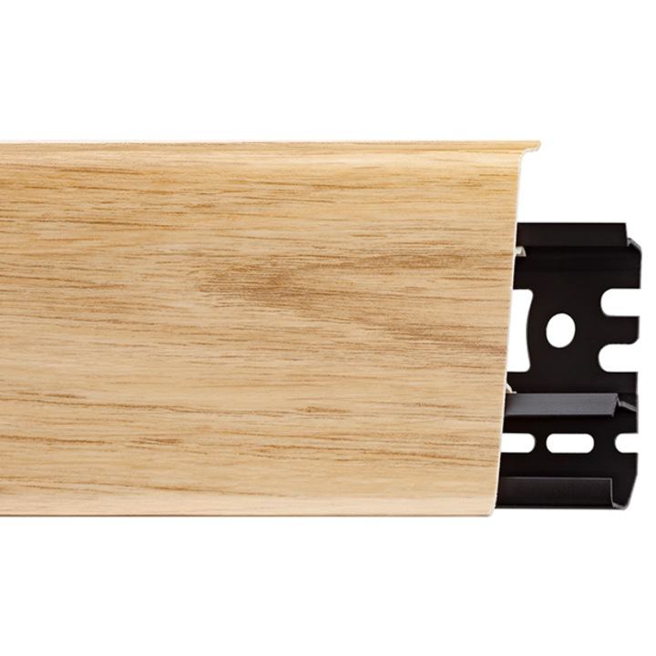 Plinta PVC, Arbiton, Indo, 05 Stejar Windston, 70x26 mm, bucata de 2500 mm, maro