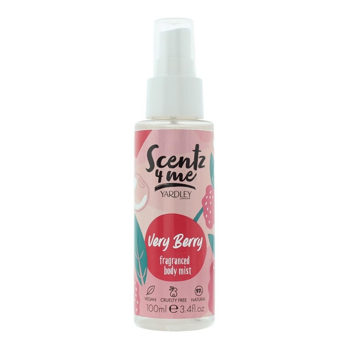 Yardley, Scentz 4 Me Very Berry, Parfümös testpermet, Semleges, 100 ml