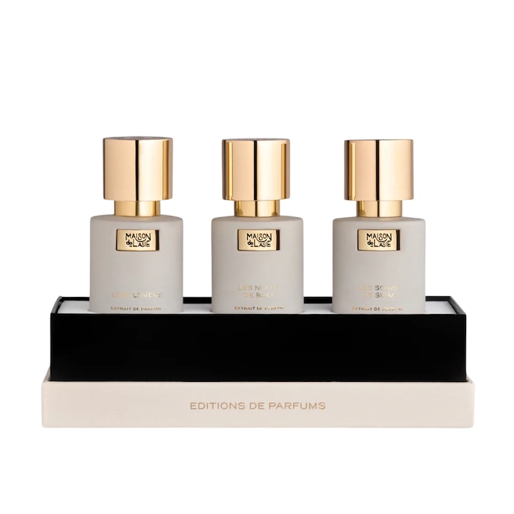 Editii De Parfums Ambre Set Maison De L'Asie: Elveszett Szerelmesek, Elixir de parfume, Semleges, 15 ml + Éjszaka Balin, Elixir de parfume, Semleges, 15 ml + Este Sziámban, Elixir de parfum, Semleges, 15 ml