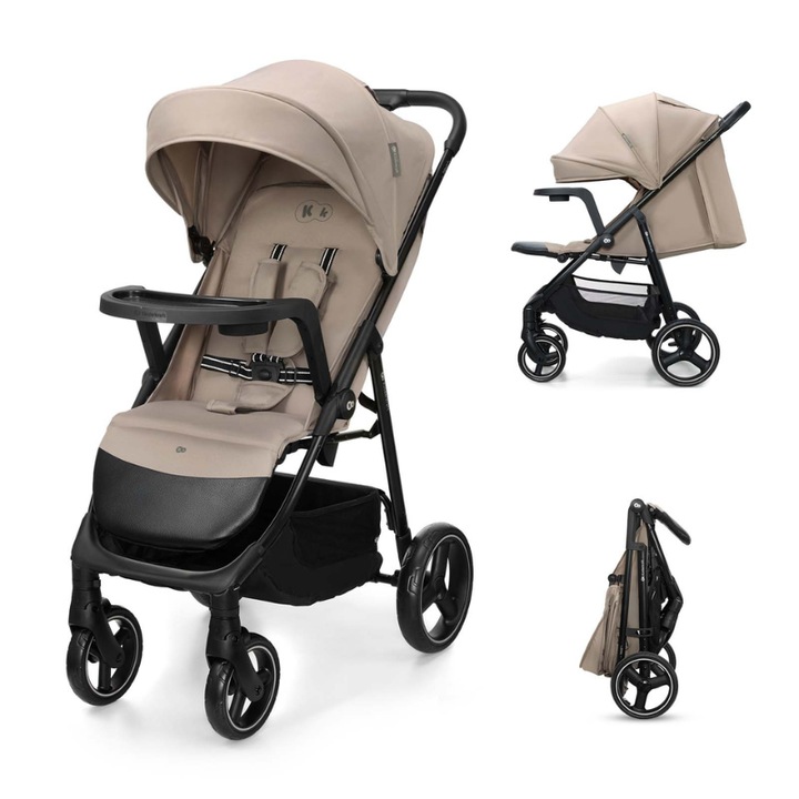 Бебешка количка Kinderkraft TRIG 3 с табла, STONE BEIGE