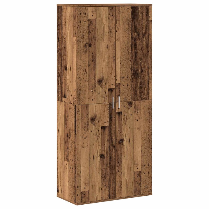 vidaXL Magasító polcokkal tárolóval Öreg fa 80 x 39 x 178 cm Faanyag 3365570