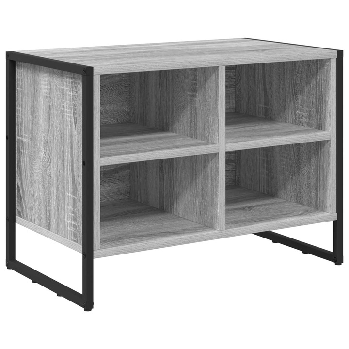 vidaXL Cipőszekrény tárolóval Szürke Sonoma 60 x 35 x 44 cm Faanyag 886459