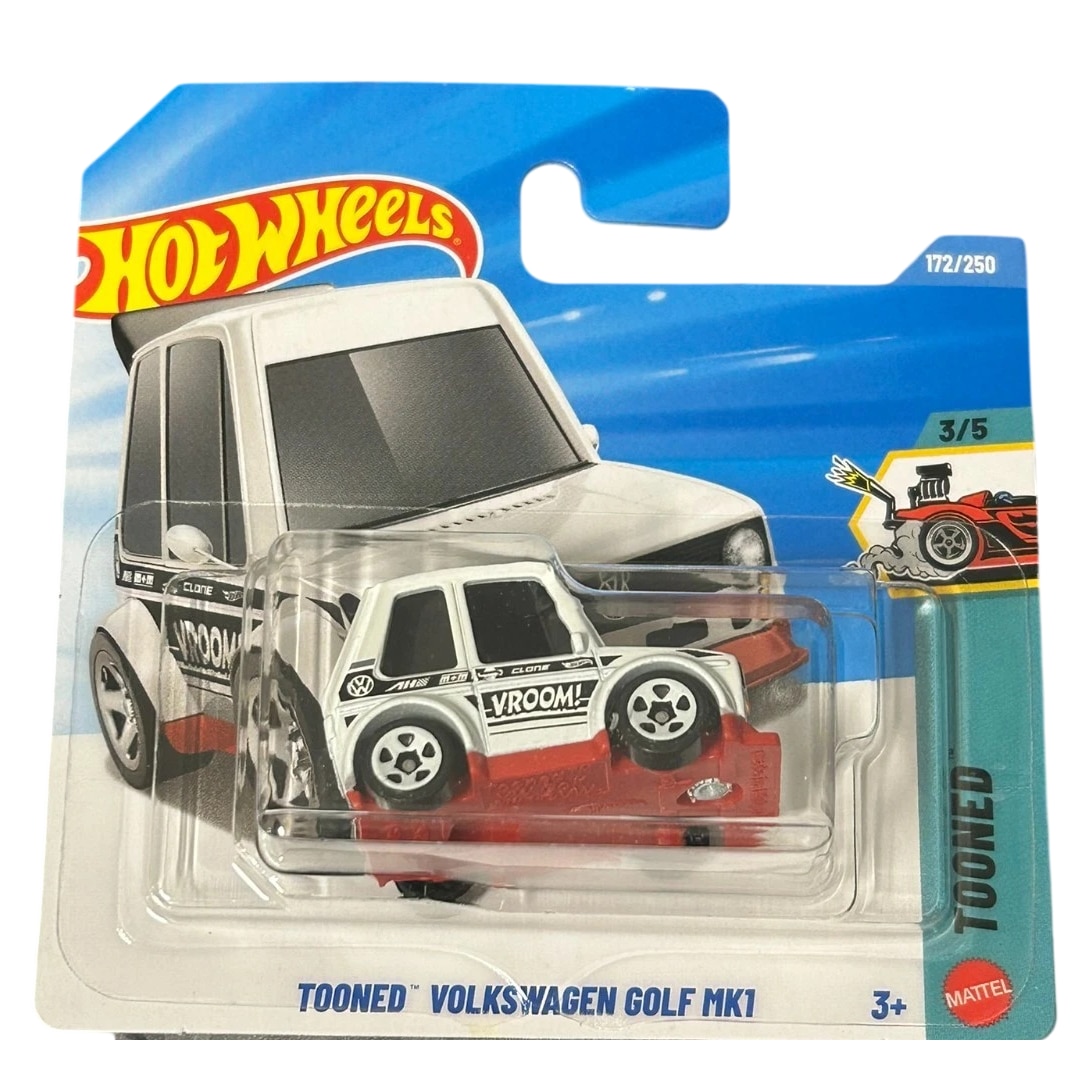 Hot Wheels Volkswagen ミニカーセット Masinuta Metalica Hot Wheels Tooned Volkswagen Golf MK1 - eMAG.ro