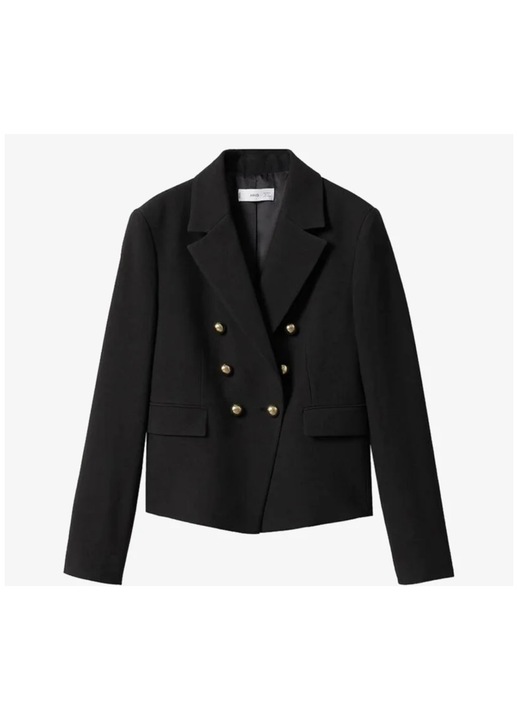 Sacou Scurt Dama Mango, Negru