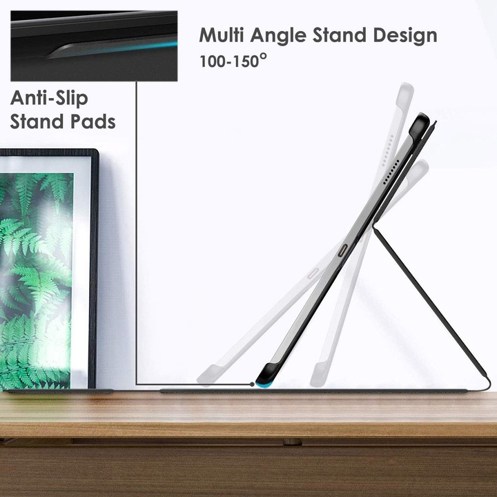 Husa tableta Lenovo Tab M10 HD 2nd Gen 10.1 inch maro cu stylus 241.54x149.38x8.25mm