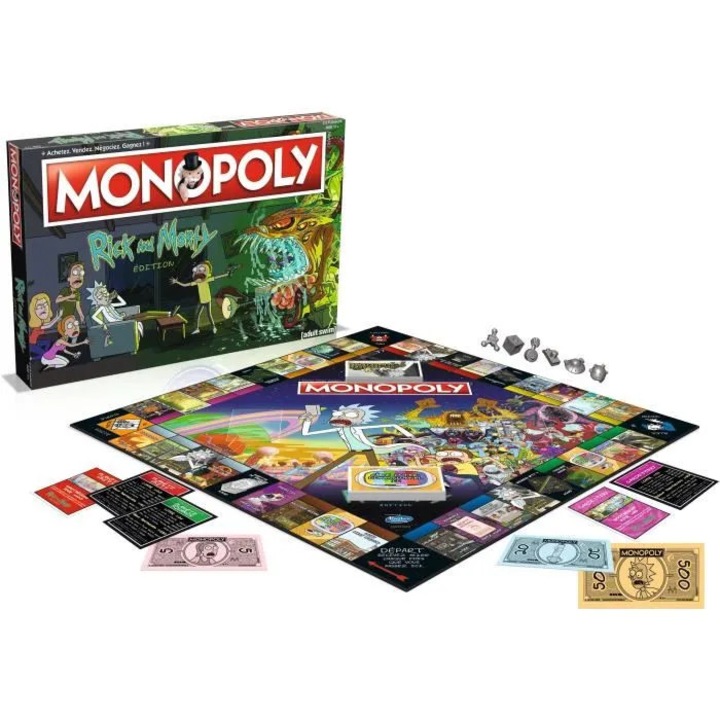 Настолна игра Monopoly Rick and Morty многоцветна