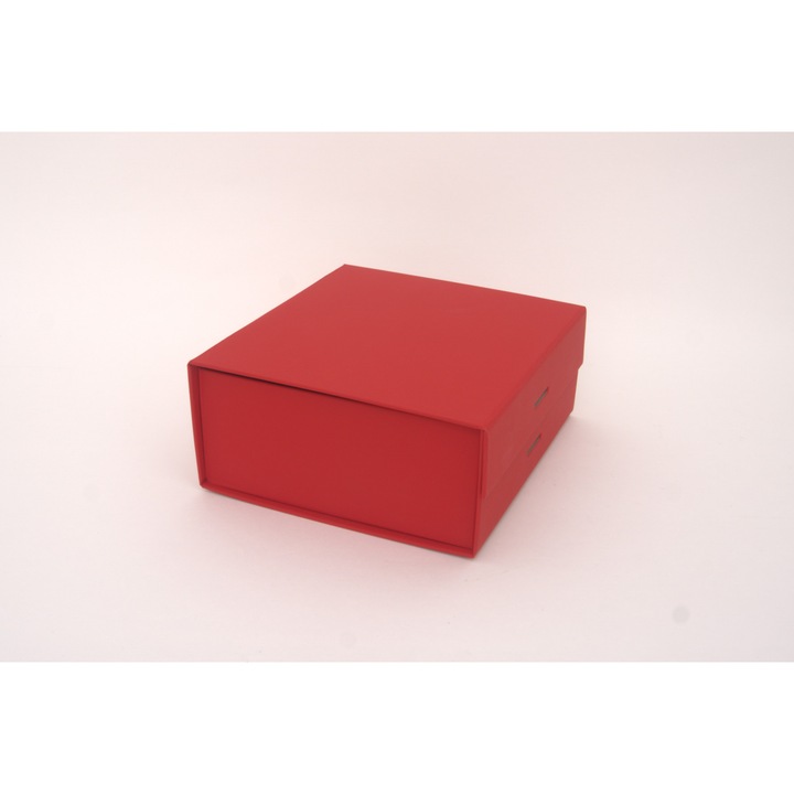 Ajándékdoboz, piros színű, 20x18.5x8 cm, B.S.P. / SL1559-3