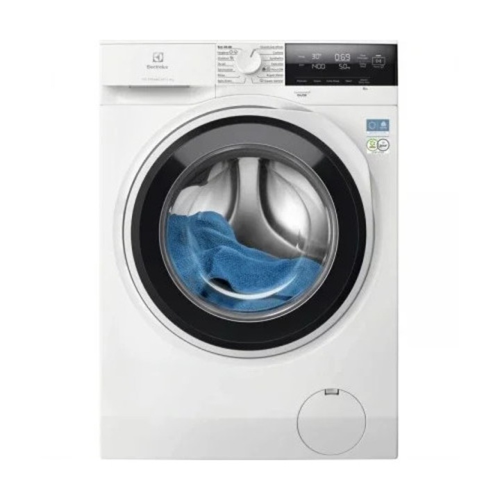 AEG EW7F3684SE - Masina de spalat rufe, 8 kg, 1600 rpm, Clasa A, 14 programe, Display LED Mare, Alb