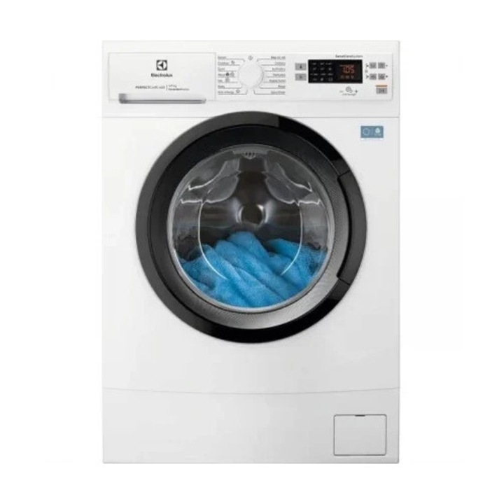 AEG EWS6527BE - Masina de spalat rufe, 7 kg, 1200 rpm, Clasa A, 15 programe, Display LED, Alb