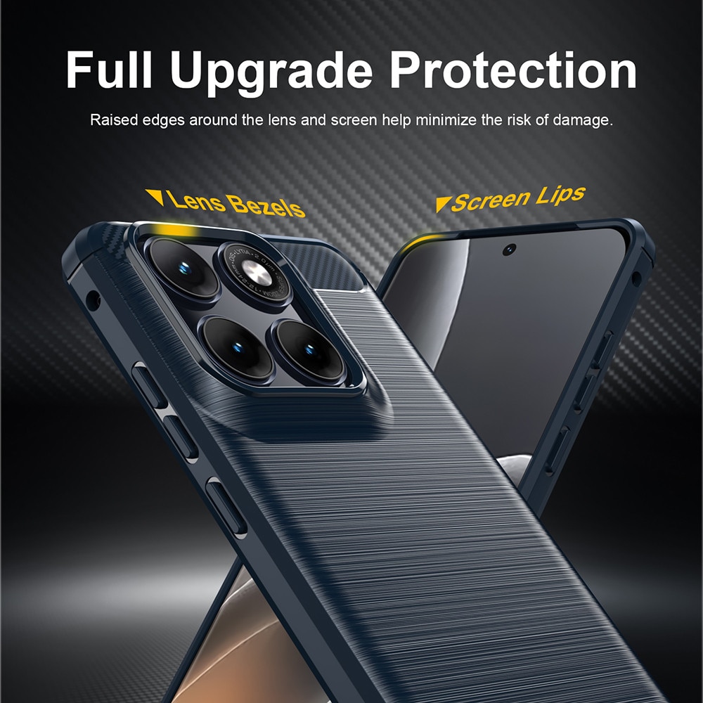 Husa Motorola Edge 70 Fusion Asteroid GSM Carbon Silicone, albastru