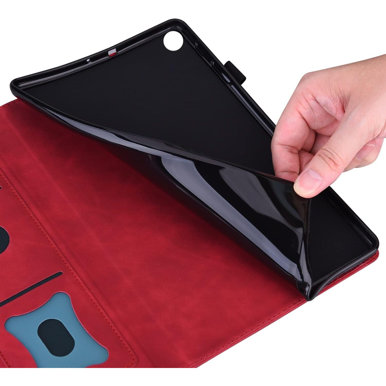 Husa tableta rosie 8.8 inch 20.7x12.8x0.79cm