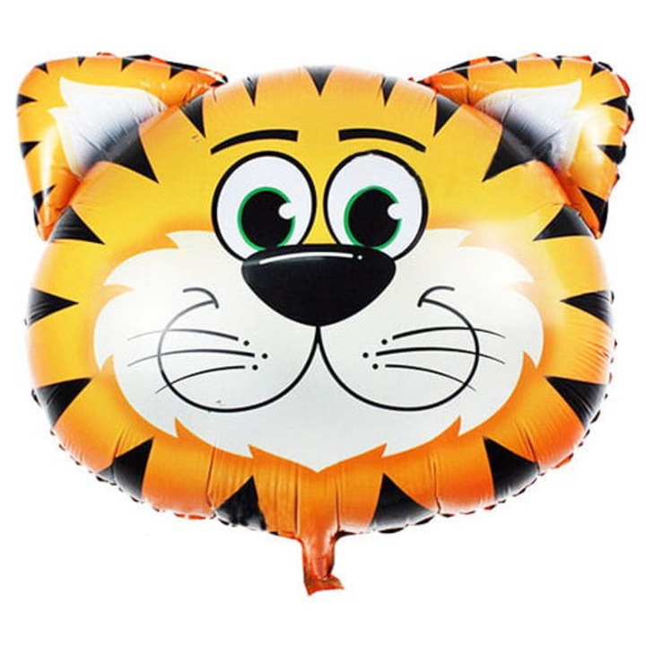 Balon 18 inch tigris, narancssárga, levegő/hélium