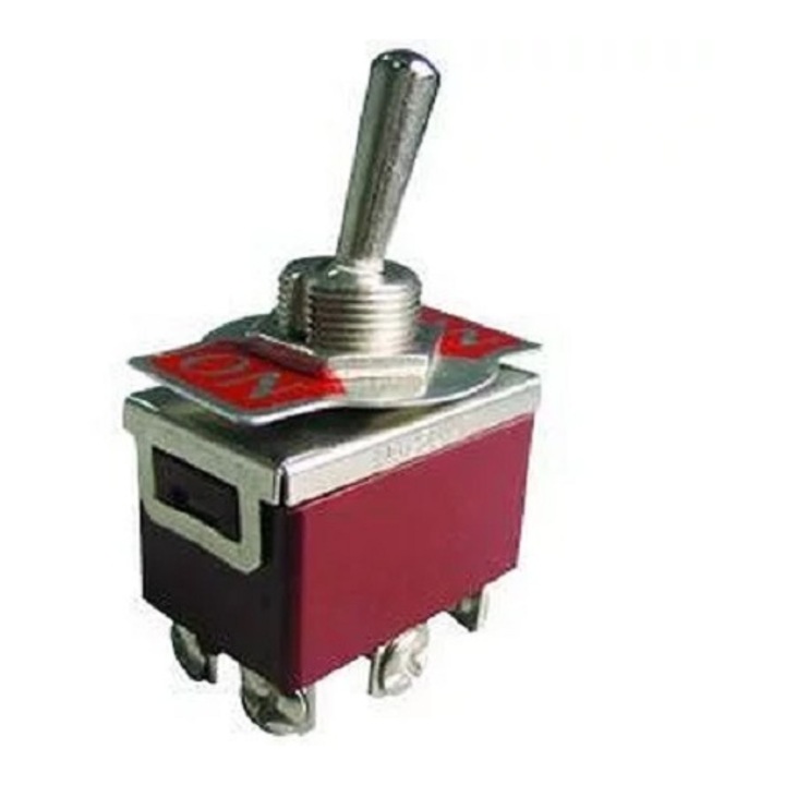 Comutator levier dublu ON-OFF-ON 10A 125V 5A 250V 6 pini