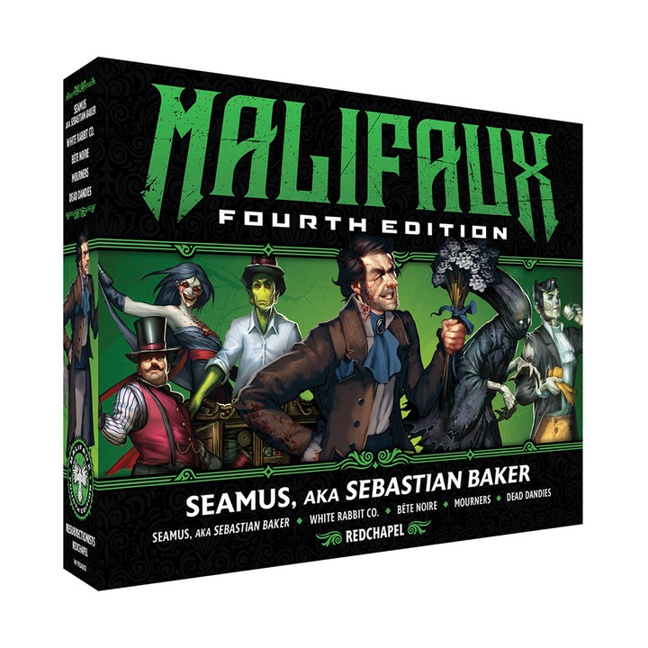 Разширение за игра Malifaux 4E, Seamus известен още като Sebastian Baker, Wyrd, 8 миниатюри, сив