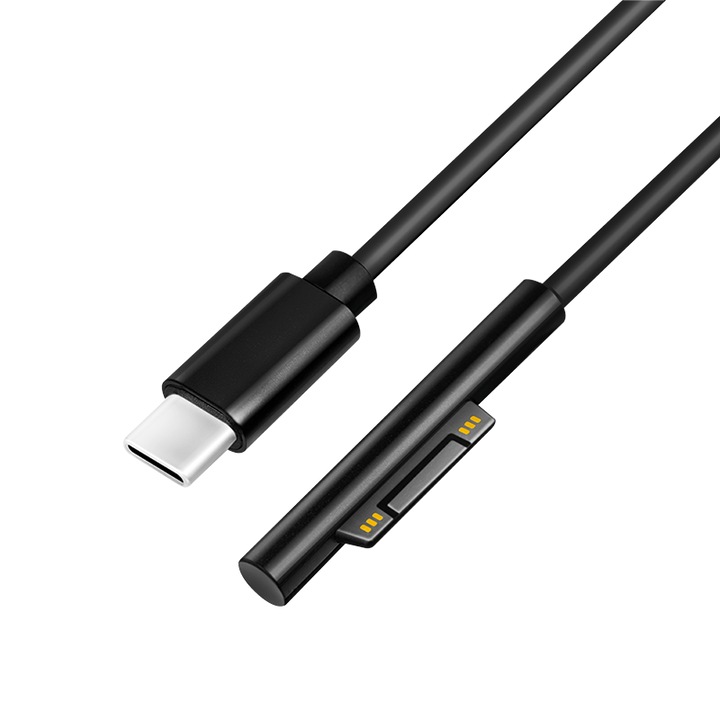 LogiLink USB-C kábel Microsoft Surface-hez, 60W, 1.8m, fekete