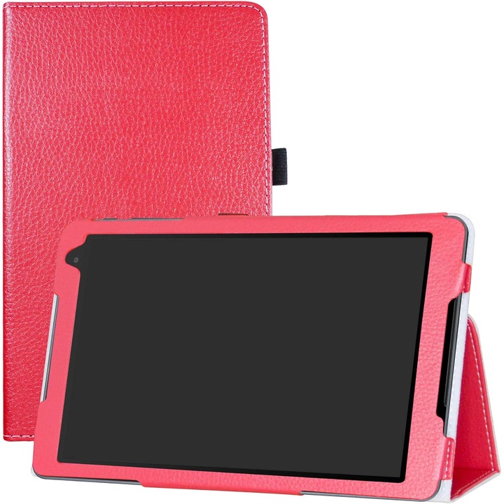 Husa tableta, OEM, Alcatel A3 10, rosu, 142x70.5x8.6mm, cu clapeta