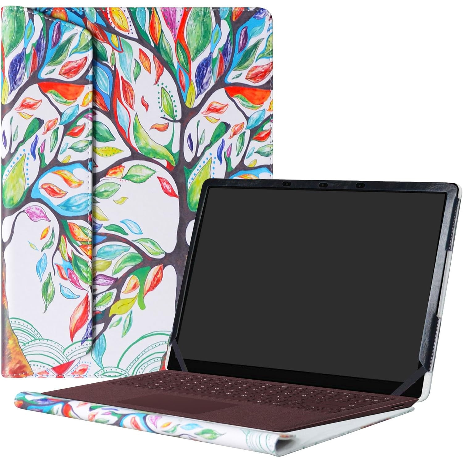 Husa laptop 13,5 inch, copac, inchidere, negru
