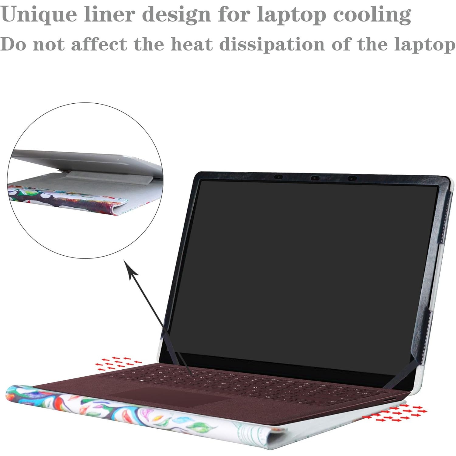 Husa laptop 13,5 inch, copac, inchidere, negru