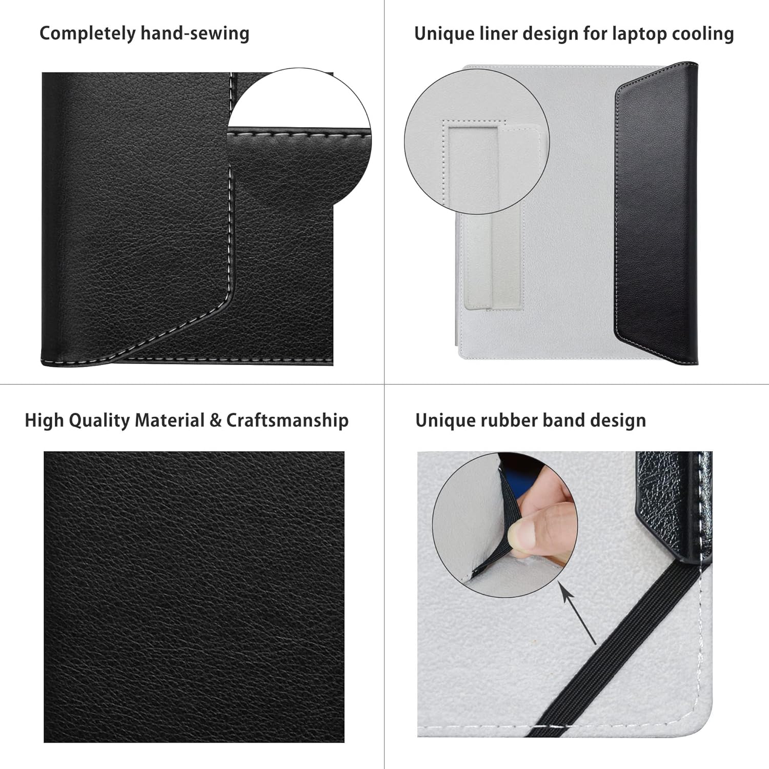 Husa laptop 15,6 inch, neagra, 35,5x22,8x1,2cm
