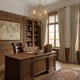 Candelabru Versilia KL6193, 3xE14, антично бяло + златисто, метал + стъкло + кристали, елегантен винтидж стил, Klausen