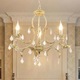 Candelabru Versilia KL6193, 3xE14, антично бяло + златисто, метал + стъкло + кристали, елегантен винтидж стил, Klausen