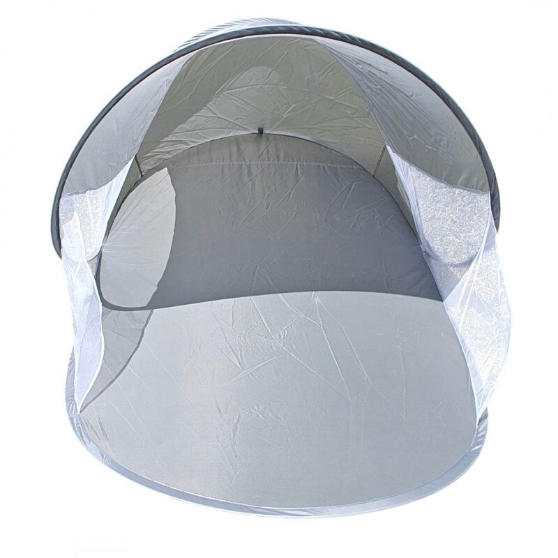Cort plaja pop-up, protectie UV, gri, 200x120x90cm - eMAG.ro