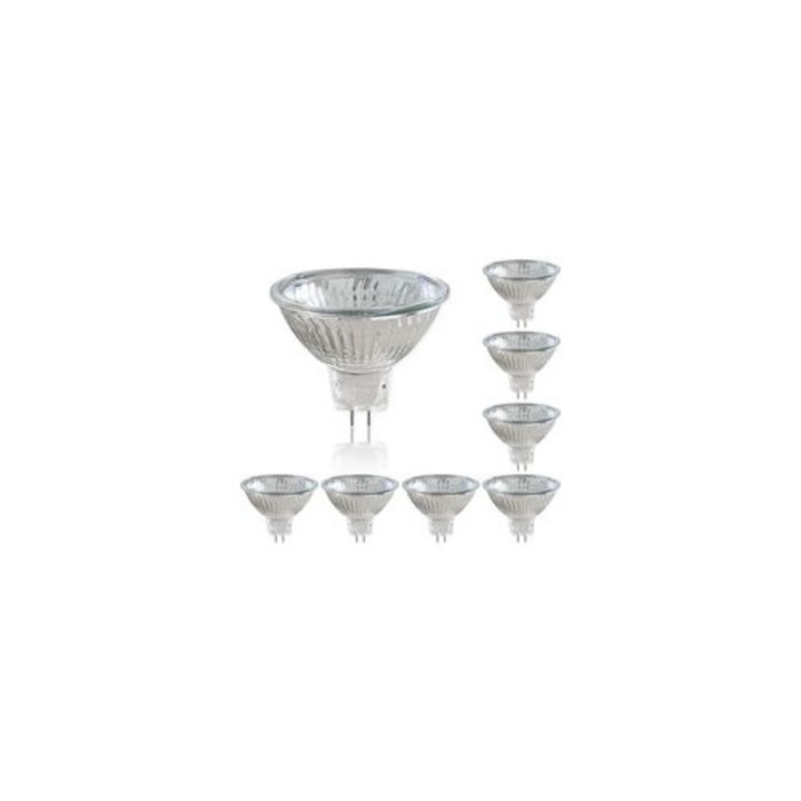 Bec LED GU5.3 50W 2700K 660lm dimabil set 8 buc 50x44mm