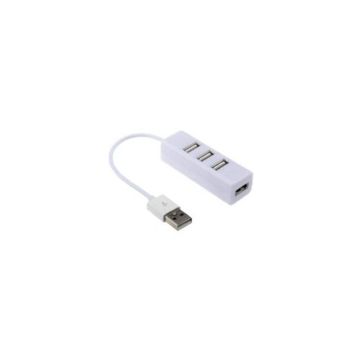 Hub USB 2.0 4 porturi alb 2.45cm