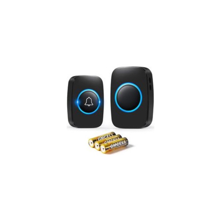 Sonerie wireless exterior rezistenta la apa 300m 60 melodii multicolor