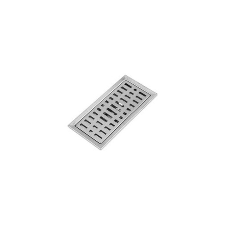 Scurgere pardoseala dreptunghiulara 200x100mm otel inoxidabil filtru detasabil