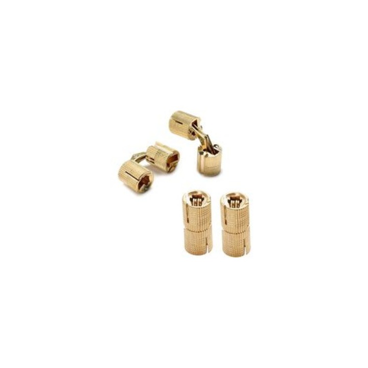 Set 4 balamale cilindrice invizibile cupru 8mm 180° 8kg