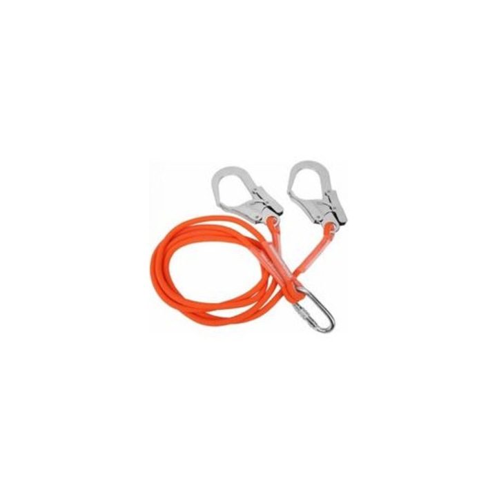 Ham de siguranta pentru lucru la inaltime, 1.6m, nylon si otel, culoare standard