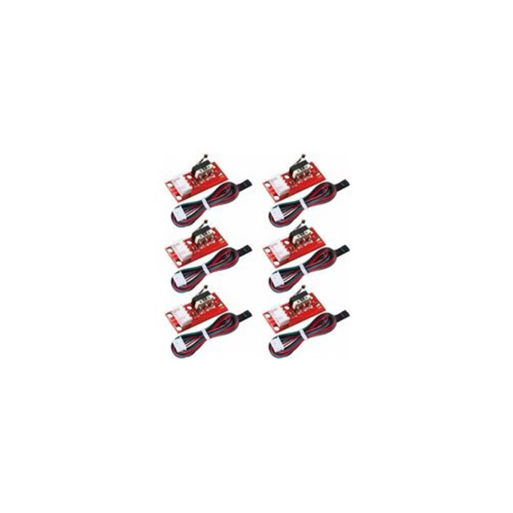 Set 6 comutatoare limita mecanice 3D imprimanta CNC 40x15mm 70cm cablu