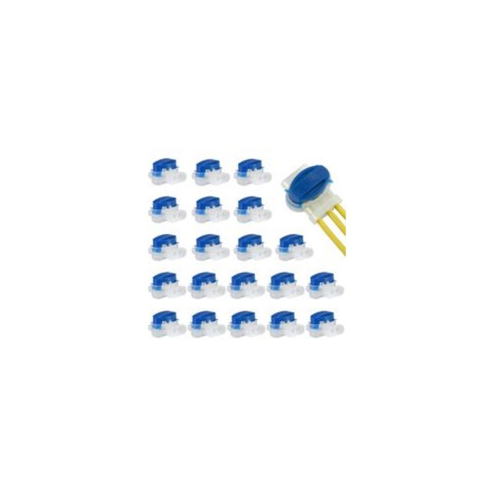 Set 20 conectori cablu rezina gel impermeabili 0.5-1.5mm