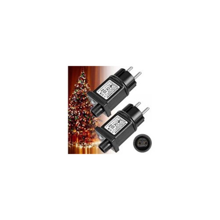 LED Transzformátor 31V 6W, 8 mód, időzítő, IP44, 2x LED