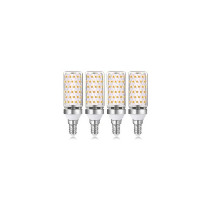 LED крушка E14 комплект 4 бр. 16W 3000K топло бяла 30x108mm 1600lm