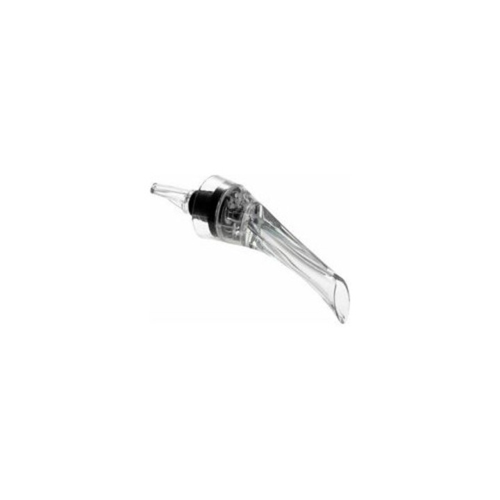 Aerator vin cu picurator, decantor, sistem dublu aerare, transparent, universal